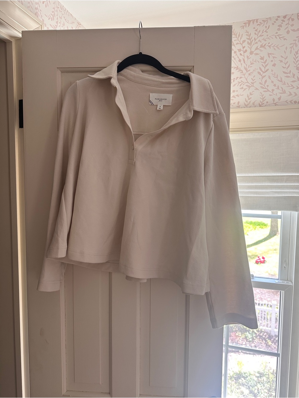 Tuckernuck Cream Polo Pullover Sweatshirt